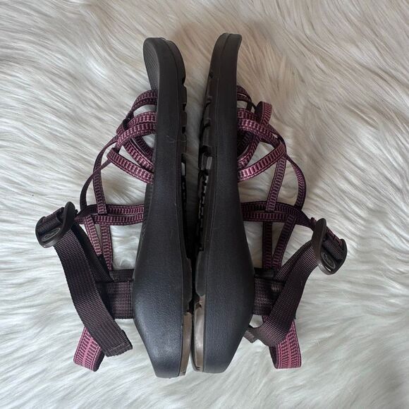Chaco Z/Cloud X Women's Strappy Sport Comfort Sandals Brown/Pink Size 10 - Picture 9 of 10